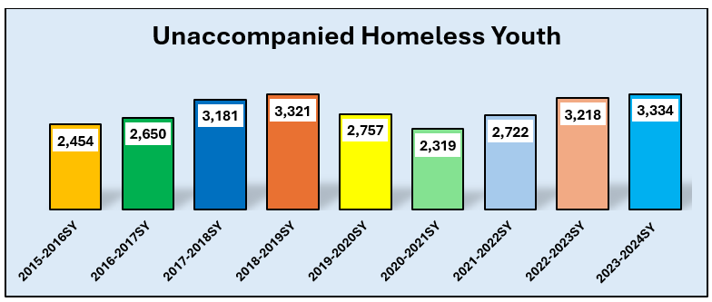 NC Unaccompanied Homeless Youth data